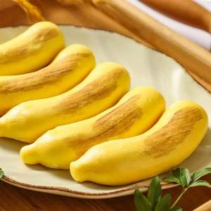 亚明食品 剥皮香蕉包奶露慕斯面包 230g*3包