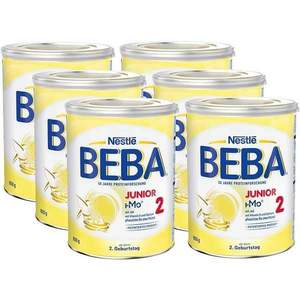Nestlé 雀巢 BEBA貝巴 Junior 添加HMO 2段嬰幼兒奶粉800g×6罐裝