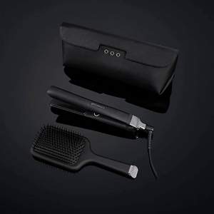 英国殿堂级品牌，Ghd Platinum+ 限量版造型礼盒套装（直卷发器+气垫梳+限量版收纳包）