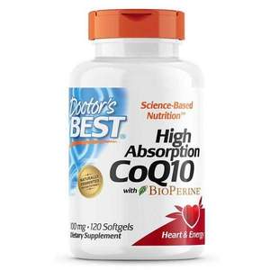 Doctors Best 多特倍斯 高吸收CoQ10辅酶100mg*120粒