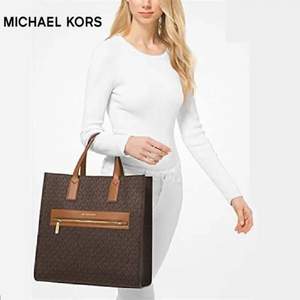 Michael Michael Kors 迈克·科尔斯 KENLY 大号老花托特包手提包 35T0GY9T3B