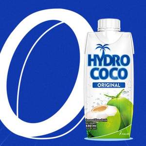 印尼进口，Hydro Coco 97%天然椰子水 330mL*6瓶