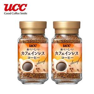 <span>白菜！</span>UCC 悠诗诗 日本原装版 低因冻干速溶咖啡粉 45g*4瓶