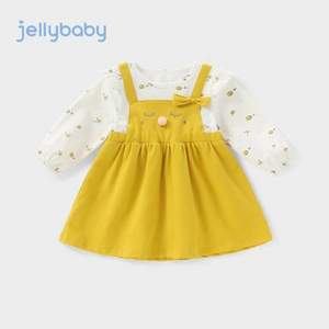 Jellybaby 杰里贝比 女童春季甜美假两件连衣裙（80~130码）