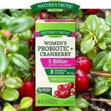 美国进口，Nature's Truth 自然之珍 益生菌蔓越莓胶囊40粒*2瓶