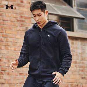 Under Armour 安德玛 Rival 男士连帽抓绒保暖夹克1357111