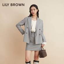 Lily Brown 莉莉布朗 女士双排扣羊毛西装外套 LWFJ224048