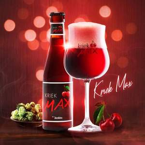 比利时进口，Kriek Max 马克斯樱桃啤酒250mL