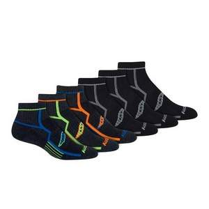 Saucony 索康尼 男士功能性運(yùn)動(dòng)短襪6雙裝