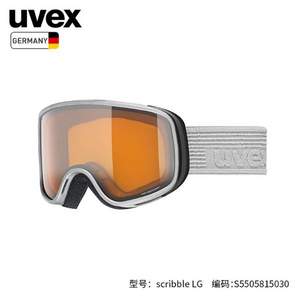 0税费，UVEX 优唯斯 Jugend Scribble Lg 儿童滑雪护目镜 S550581