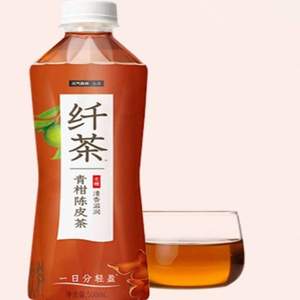 元气森林出品，纤茶 无糖青柑陈皮茶 500mL*15瓶整箱