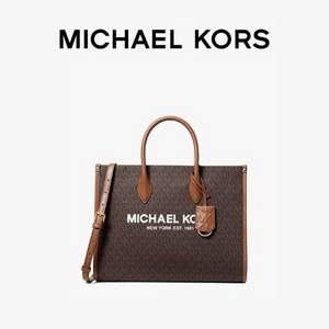 <span>降305元！</span>Michael Kors 迈克·科尔斯 Mirella  中号女士老花托特包 35F2G7ZT2B