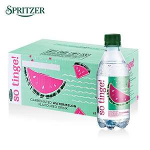 马来西亚国会用水， SPRITZER 事必胜 so tinge低糖0脂天然气泡水 325ml*6瓶*3件