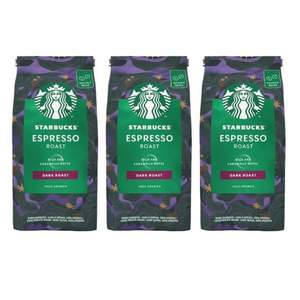 Starbucks 星巴克 Espresso Roast 深度烘培研磨咖啡豆 200g*3袋