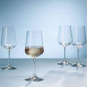 Villeroy & Boch 德国唯宝 Ovid系列 水晶玻璃白葡萄酒杯 380ml*4个