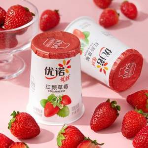 Yoplait 优诺 优丝 果粒风味发酵乳 135g*12杯