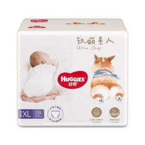 Huggies 好奇 软萌星人 婴儿纸尿裤 XL28片(12-17kg)*3件