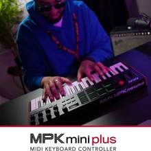 Akai Professional 雅家 MPK Mini Plus 37键MIDI音乐键盘控制器