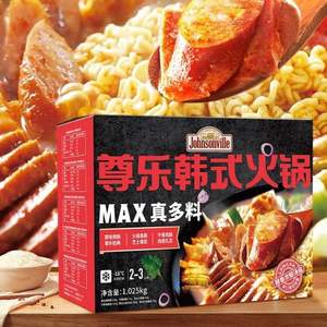 Johnsonville 尊乐 韩式烤肠拉面火锅套餐6件套/1025g