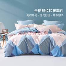 Bliss 百丽丝家纺 40支全棉四件套 维尔伊特 1.8米床