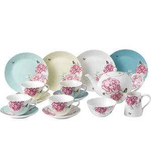 米兰达可儿联名款，Royal Albert 皇家阿尔伯特 瓷器茶具15件套装