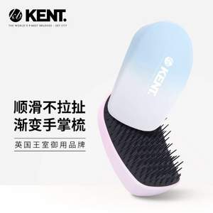 <span>白菜！</span>英国王室御用品牌，KENT 肯特 彩色渐变手掌便携按摩梳 2色