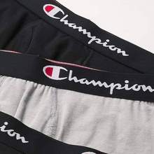 M碼，Champion 冠軍牌 Everyday Comfort系列 男士彈力棉平角內(nèi)褲3條裝