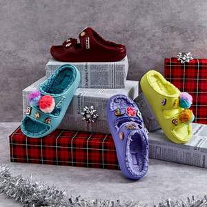  Crocs 卡駱馳 男女款經(jīng)典暖絨毛毛拖鞋 207446