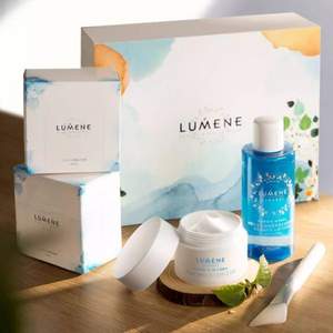 Lumene 优姿婷 北极冰泉24H补水保湿修护限定礼盒（面霜50ml+水150ml+化妆棉60枚+面膜刷）