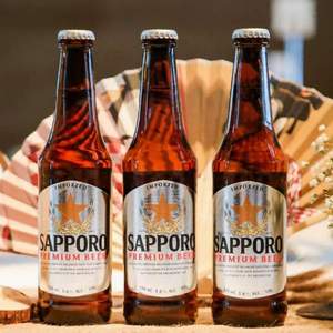 Sapporo 三宝乐 日本风味 札幌啤酒330mL*24瓶 赠3罐啤酒