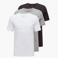 销量第一，BOSS Hugo 雨果·博斯 男士纯色纯棉短袖T恤 3件装 50325388