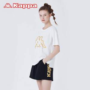 2023春夏新款，Kappa 卡帕 女士可外穿棉质休闲家居服套装 4色 
