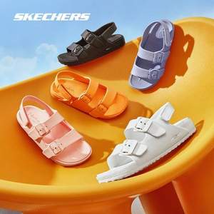 Skechers 斯凯奇 2023夏季新款女款足弓支撑凉鞋糖果泡泡鞋 111597
