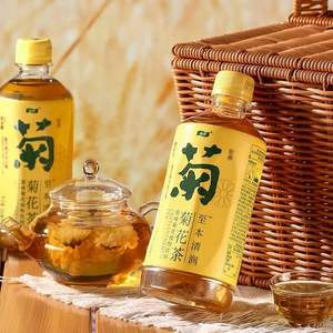 消暑降火，怡宝 至本清润 原味菊花茶植物饮料 450ml*15瓶*2件