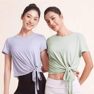 Keep 绑带短袖T恤瑜伽服 多色