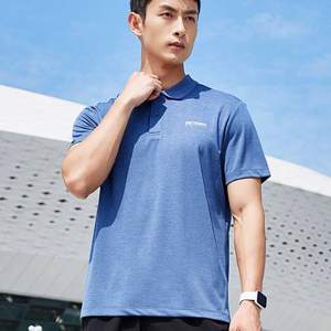 ERKE 鴻星爾克 2023夏季新款 男士冰絲速干POLO衫 51223203078
