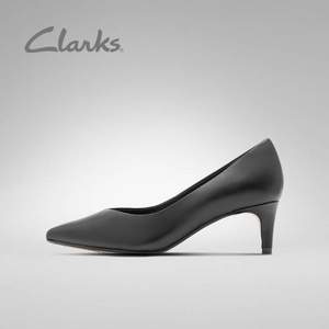 PLUS会员，Clarks 其乐 Laina55 Court2 女士羊皮尖头细跟高跟鞋