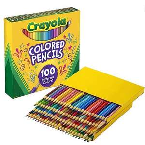 Crayola 绘儿乐 100色彩色铅笔套装 