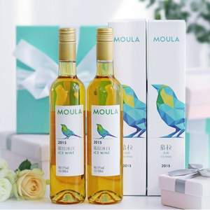 <span>白菜！</span>Moula 慕拉 冰白红葡萄酒500mL*2支礼盒装