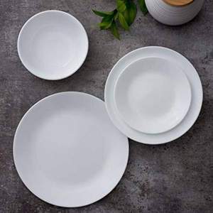 <span>白菜！</span>Corelle 康宁 Livingware 经典纯白玻璃餐盘 8件套  