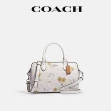 COACH 蔻馳 ROWAN 23夏新款女士印花手提包波士頓包 CJ600