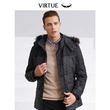 Virtue 富绅 男士中长款保暖棉服外套 四款可选