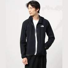 The North Face 北面 Mountain 男士連帽軟殼沖鋒衣 黑色M碼