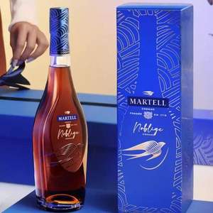 升级版，MARTELL 马爹利 名士VSOP+ 干邑白兰地 500mL盒装