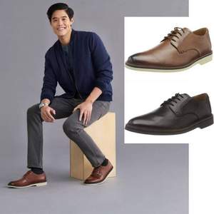 Clarks 其乐 Malwood Plain 男士系带牛津鞋休闲皮鞋 26159565