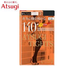 ATSUGI 厚木 TIGHTS 140D天鹅绒发热袜连裤袜 FP14002P 2双装 