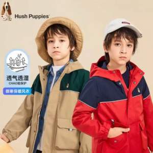 Hush Puppies 暇步士 男童工装风衣