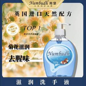 Numbudh 南堡 滋润柔肤洗手液500g