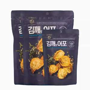 韩国进口，No Brand 诺倍得 鱼脆片 50g*2包+25g*1包