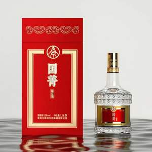 五粮液股份出品，国菁 52度浓香型白酒/绿豆酒1.5L 礼盒装